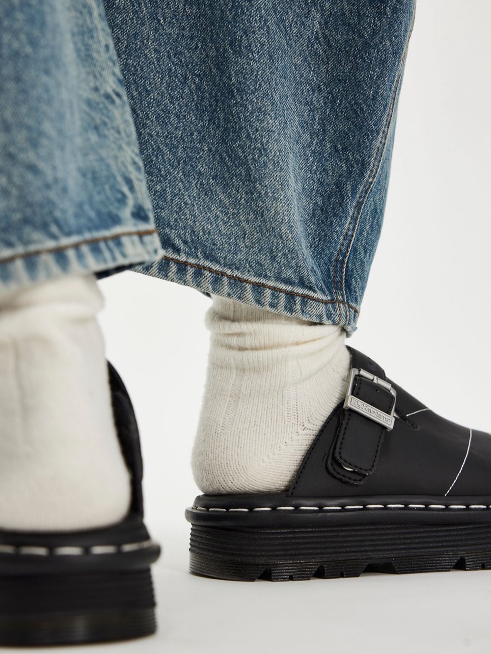 Dr Martins Black Solar Flare Mules - Picture 3 of 6